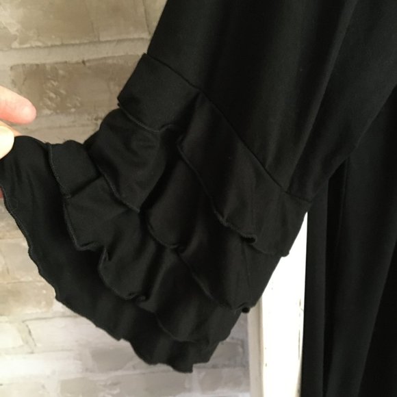 Black Ruffle Tunic - Picture 2 of 8